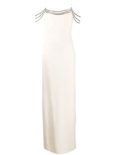 Stella McCartney декорированное длинное платье