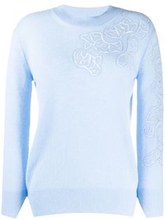 Ermanno Scervino кашемировый джемпер с цветочным узором