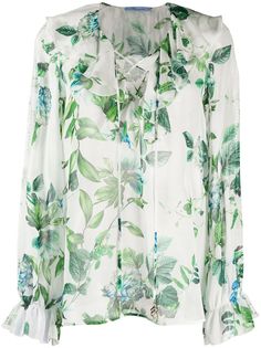 Blumarine блузка с цветочным принтом