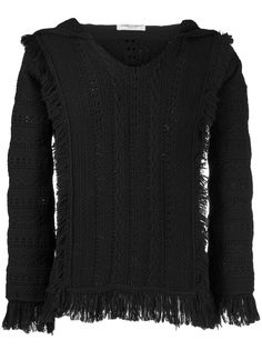 Saint Laurent худи с бахромой
