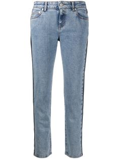 Alexander McQueen джинсы прямого кроя со вставками
