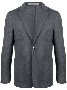 Corneliani полосатый пиджак узкого кроя