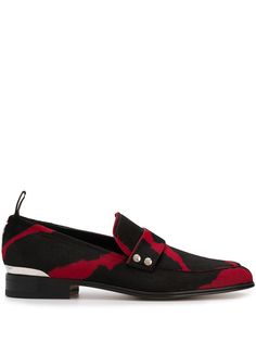 Alexander McQueen пенни-лоферы с принтом