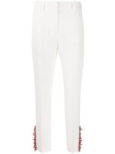 Blumarine декорированные брюки кроя слим