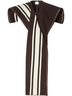 Burberry жаккардовый кейп с полосками