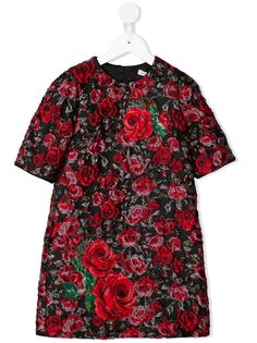 Dolce & Gabbana Kids жаккардовое платье миди