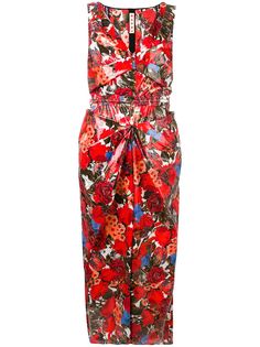 Marni приталенное платье с цветочным принтом