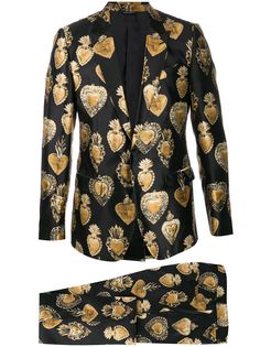 Dolce & Gabbana костюм-двойка с принтом Sacred Heart