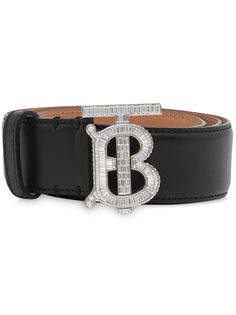Burberry ремень с монограммой и кристаллами