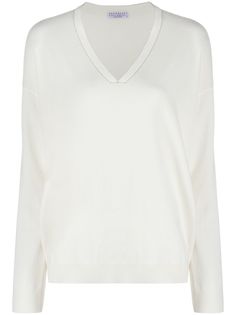 Brunello Cucinelli джемпер свободного кроя с V-образным вырезом