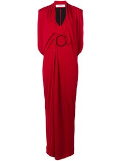 Chalayan платье с контрастным кольцом