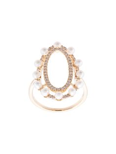Dana Rebecca Designs кольцо с бриллиантами и жемчугом