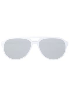 Thom Browne Eyewear зеркальные солнцезащитные очки-авиаторы