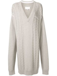 Maison Margiela трикотажное платье миди