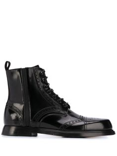Dolce & Gabbana ботинки с брогированием и шнуровкой