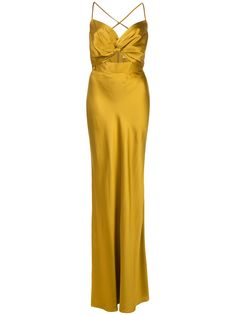 Michelle Mason длинное платье Twist