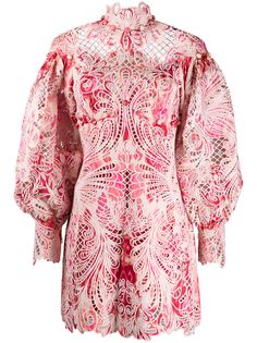 Zimmermann платье Azalea с вышивкой