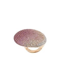 Gavello "18kt rose gold, sapphire and diamond cocktail ring"