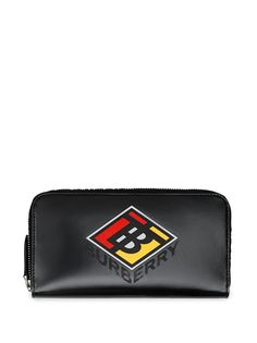 Burberry кошелек на молнии с логотипом