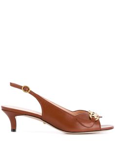 Gucci босоножки с пряжкой Horsebit и ремешком на пятке