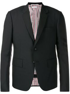 Thom Browne однотонный костюм с полосками 4-Bar