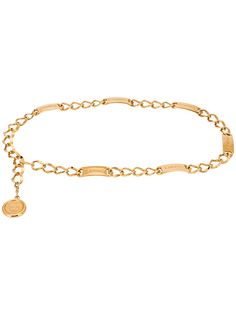 Chanel Pre-Owned ремень 1980-х годов с металлическим логотипом