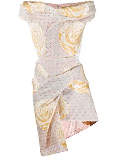 Vivienne Westwood драпированное платье с цветочным принтом