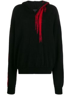 Ann Demeulemeester трикотажное худи с длинными рукавами