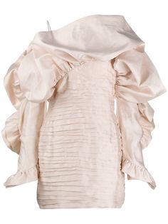 Magda Butrym приталенное платье с оборками