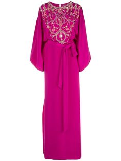Marchesa декорированное платье
