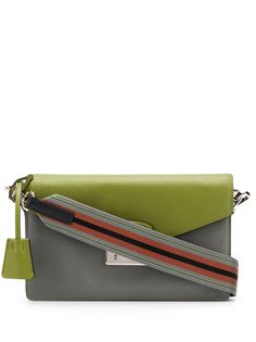 Prada Pre-Owned двухцветная сумка на плечо