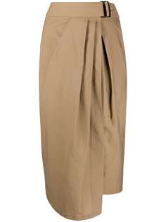 Brunello Cucinelli юбка асимметричного кроя со сборками