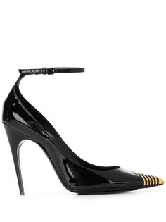 Saint Laurent туфли-лодочки с контрастным носком
