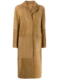 Sprung Frères удлиненное однобортное пальто