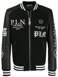 Philipp Plein куртка-бомбер с вышивкой