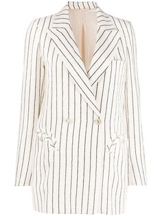 Blazé Milano двубортный блейзер в полоску