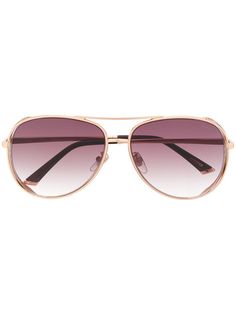 Chopard Eyewear декорированные солнцезащитные очки-авиаторы