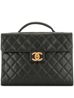 Chanel Pre-Owned стеганый портфель 1995-го года с логотипом CC