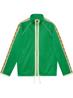 Gucci куртка на молнии с логотипом