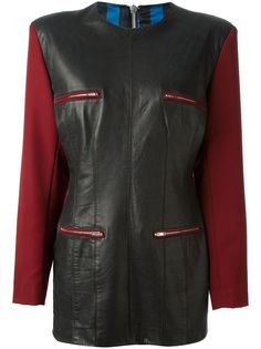 Jean Paul Gaultier Pre-Owned платье с контрастными рукавами