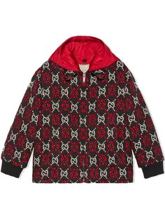 Gucci Kids куртка-бомбер с узором GG