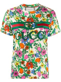 Gucci футболка Pop Flora с короткими рукавами