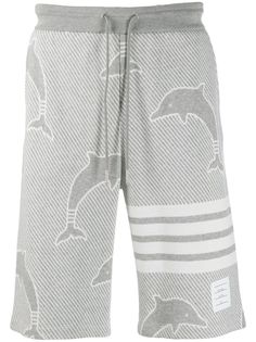 Thom Browne жаккардовые шорты с полосками 4-Bar