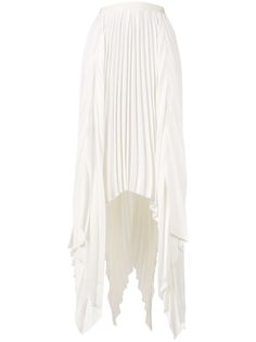 Khaite асимметричная плиссированная юбка