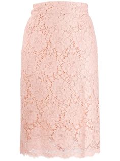Dolce & Gabbana юбка-карандаш из цветочного кружева