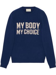 Gucci джемпер My Body My Choice