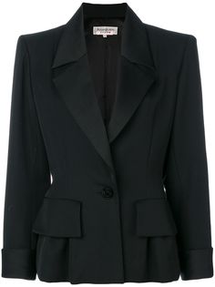 Yves Saint Laurent Pre-Owned структурированный пиджак
