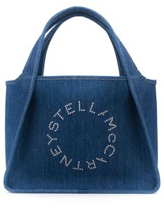 Stella McCartney джинсовая сумка-тоут с логотипом