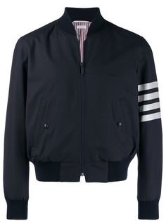 Thom Browne куртка-бомбер с полосками 4-Bar