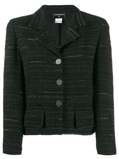 Chanel Pre-Owned твидовый пиджак 1999-го года в полоску